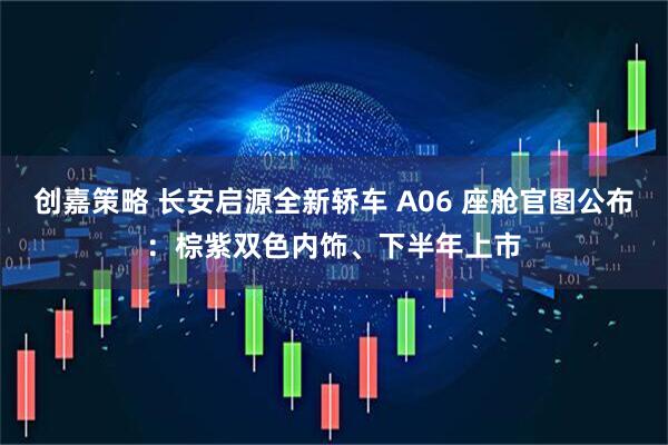 创嘉策略 长安启源全新轿车 A06 座舱官图公布：棕紫双色内饰、下半年上市